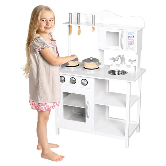 Cucina in legno Amelia con accessori
