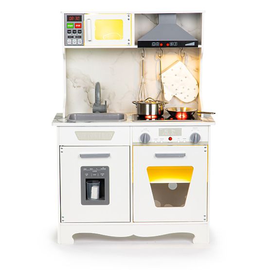 Cucina in legno per bambini con suoni e LED + accessori ECOTOYS