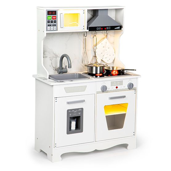 Cucina in legno per bambini con suoni e LED + accessori ECOTOYS