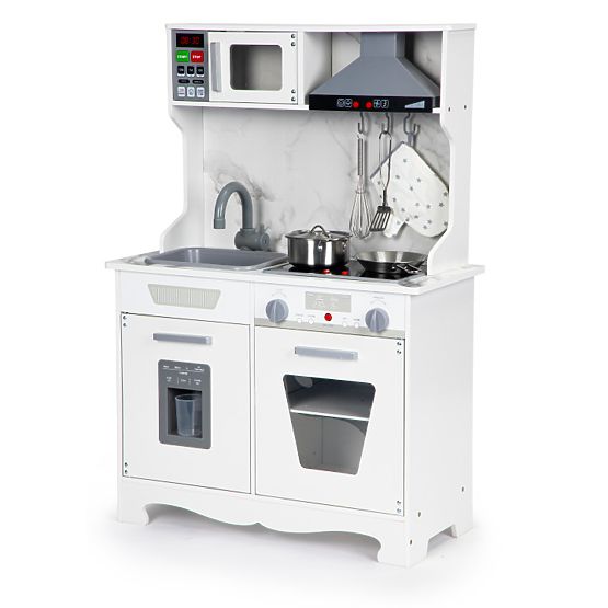 Cucina in legno per bambini con suoni e LED + accessori ECOTOYS