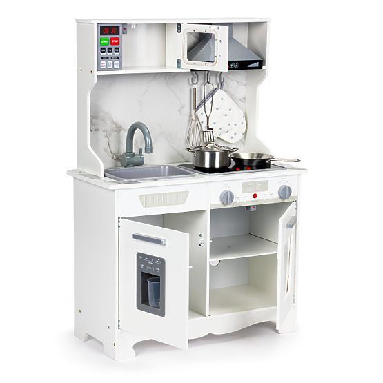 Cucina in legno per bambini con suoni e LED + accessori ECOTOYS