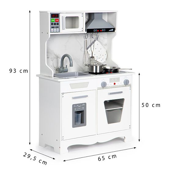 Cucina in legno per bambini con suoni e LED + accessori ECOTOYS