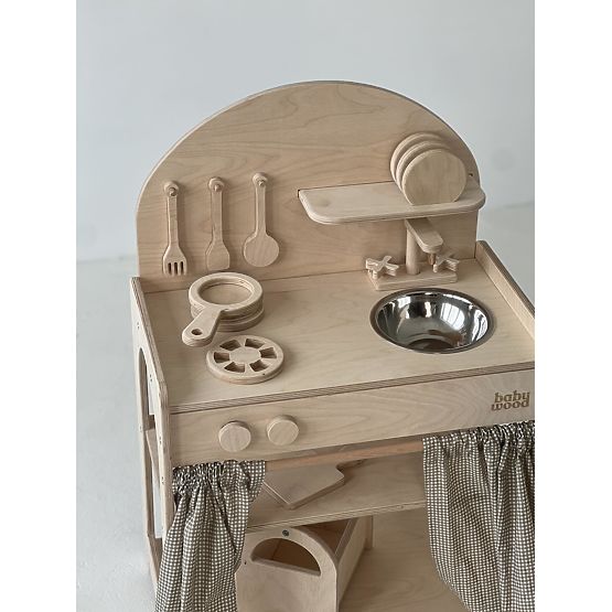 Cucina in legno per bambini - naturale