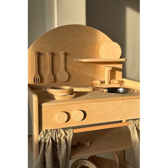 Cucina in legno per bambini - naturale