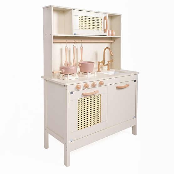 Cucina in legno Rosie con accessori