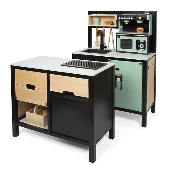 Cucina industriale per bambini con isola