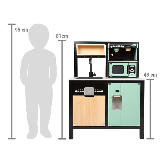 Cucina industriale per bambini con isola