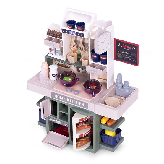 Cucina per bambini suoni LED generatore di vapore 35 accessori