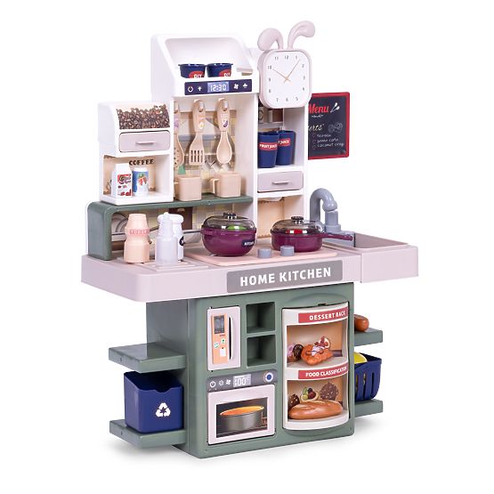 Cucina per bambini suoni LED generatore di vapore 35 accessori