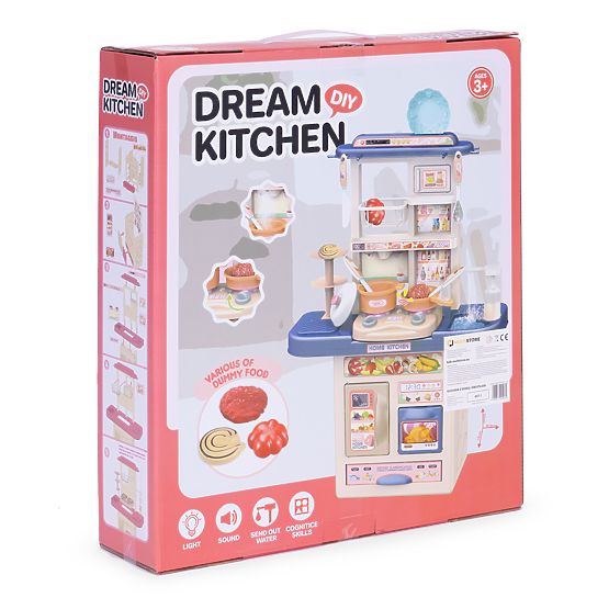 Cucina per bambini suoni LED lavello 10 accessori