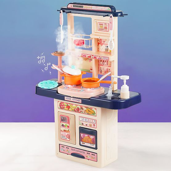 Cucina per bambini suoni LED lavello 10 accessori