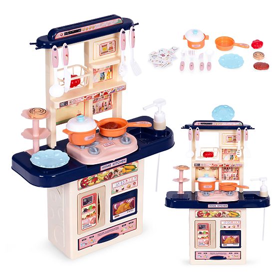 Cucina per bambini suoni LED lavello 10 accessori