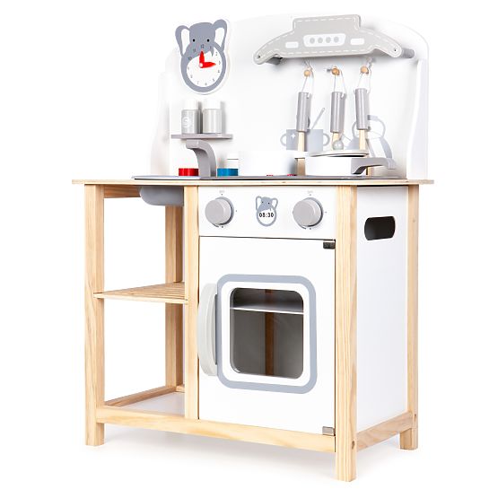 Cucina Sofia in legno con effetti - grigio-bianco