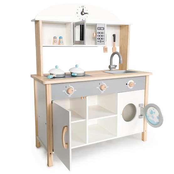 Cucina XXL in legno con accessori