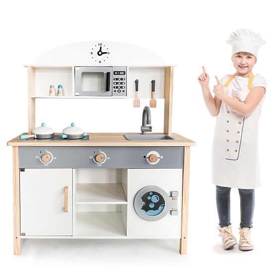 Cucina XXL in legno con accessori