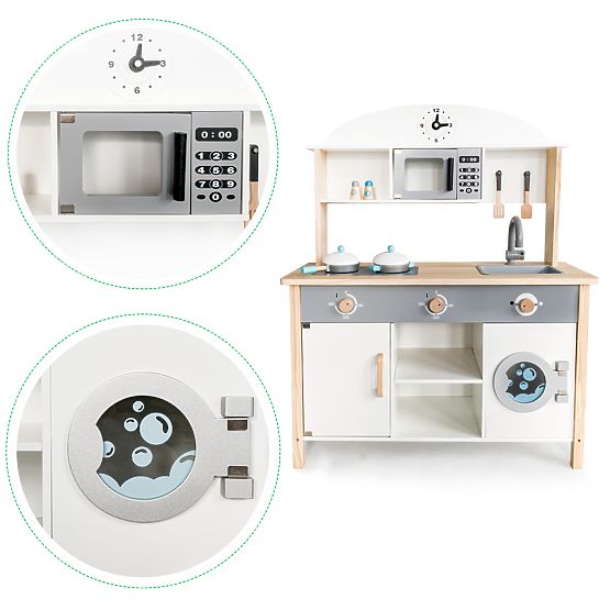 Cucina XXL in legno con accessori