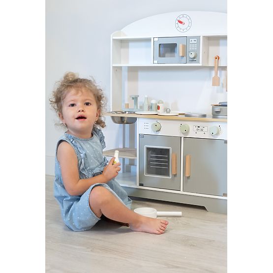 Cucinina in legno Lucy con accessori