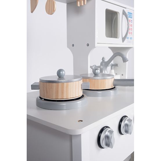 Cucinina in legno Meggie con accessori
