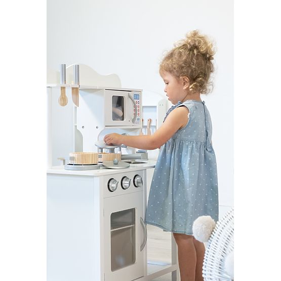 Cucinina in legno Meggie con accessori