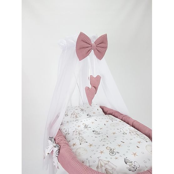 Culla in vimini con set per neonati - Circo