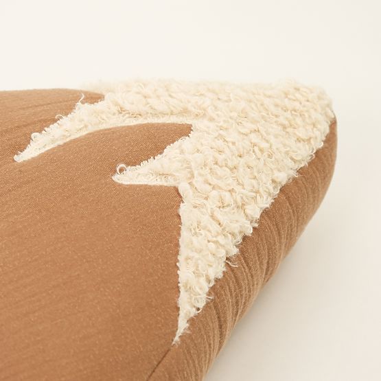 Cuscino in mussola Ourbaby 28x30 cm Montagne - toffee