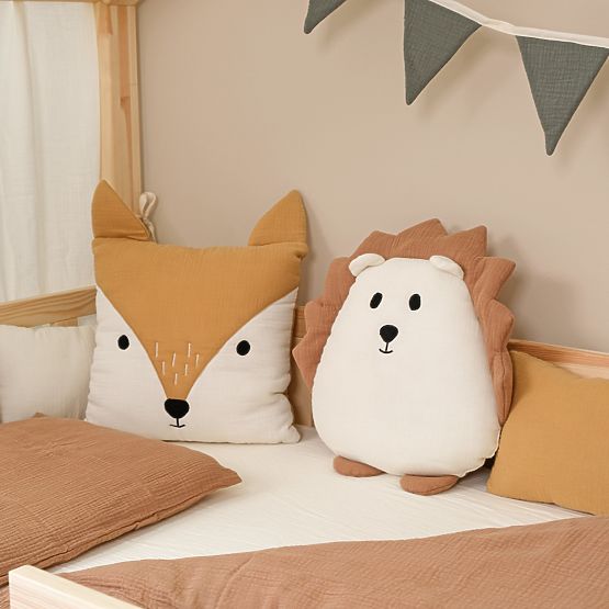 Cuscino in mussola Ourbaby 35x35 cm - Volpe