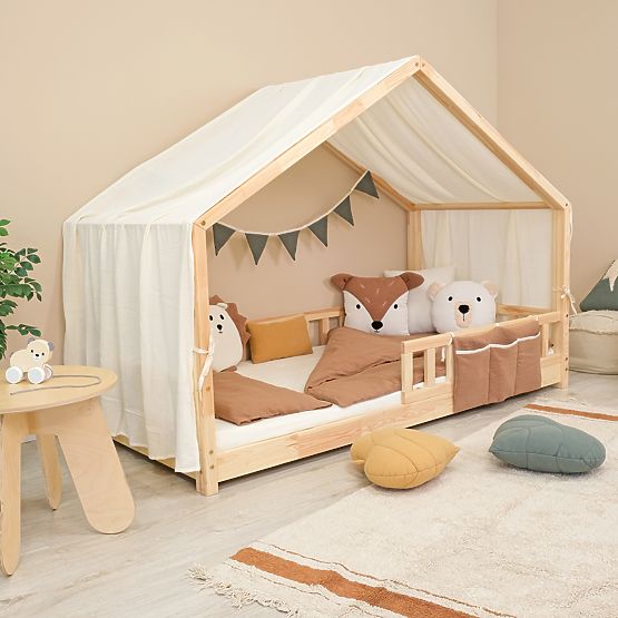 Cuscino in mussola Ourbaby 38x35 cm Foglia - senape