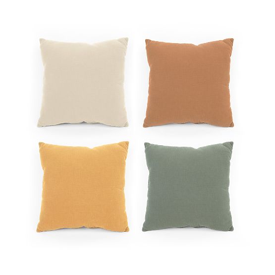 Cuscino in mussola Ourbaby 40x40 cm - senape