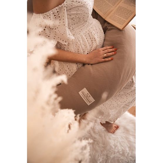 Cuscino MOON MUSLIN 260 cm - marrone