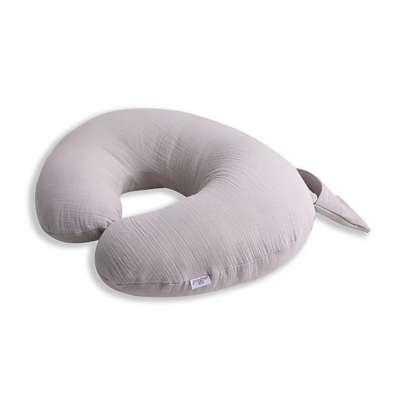 Cuscino per allattamento in mussola Heavens - grigio