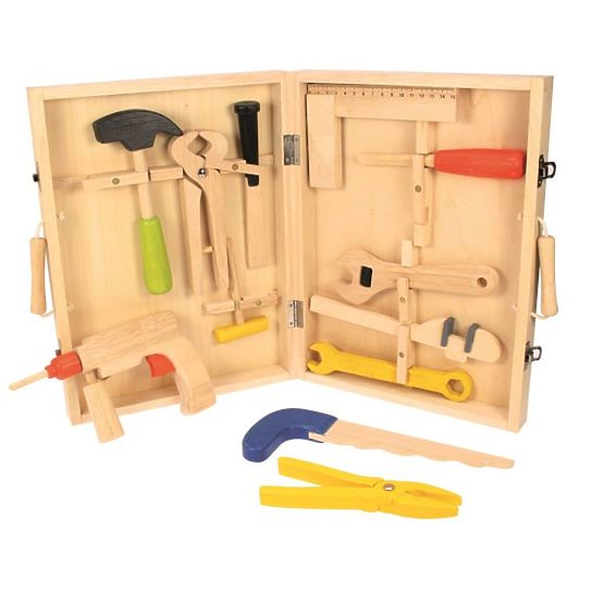 Custodia in legno con strumenti
