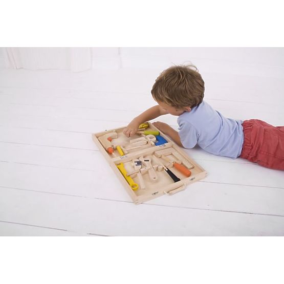 Custodia in legno con strumenti