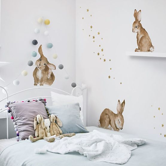 Decorazione murale DEKORNIK Conigli felici