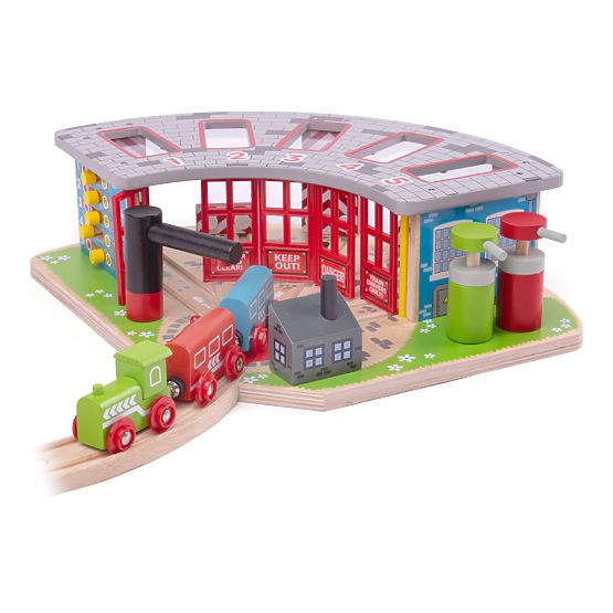 Deposito esclusivo Bigjigs Rail per 5 treni