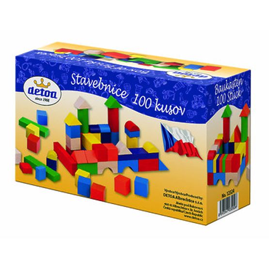 Detoa Costruzione in Legno Blocchi 100 pz