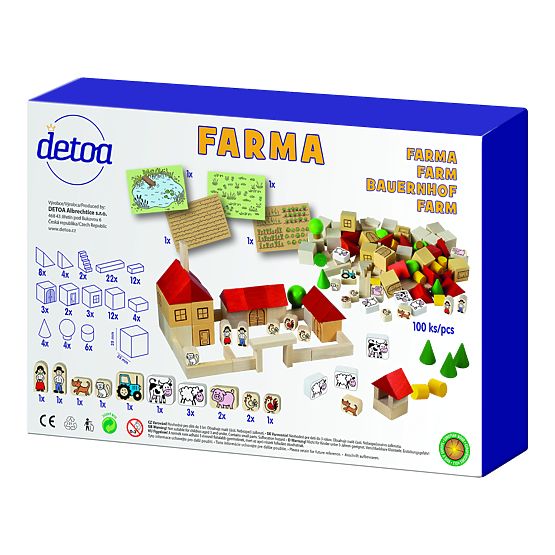 Detoa Costruzioni in legno Fattoria 100 pezzi