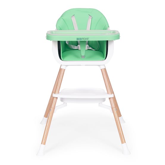 Seggiolone per bambini 2 in 1 verde ECOTOYS
