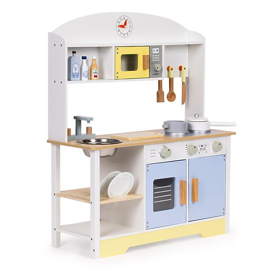 Cucina per bambini forno lavatrice microonde 12 accessori ECOTOYS