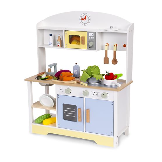 Cucina per bambini forno lavatrice microonde 12 accessori ECOTOYS
