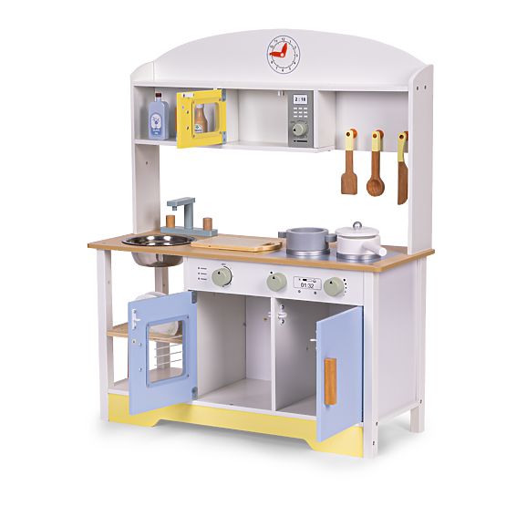 Cucina per bambini forno lavatrice microonde 12 accessori ECOTOYS