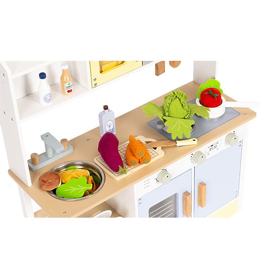Cucina per bambini forno lavatrice microonde 12 accessori ECOTOYS