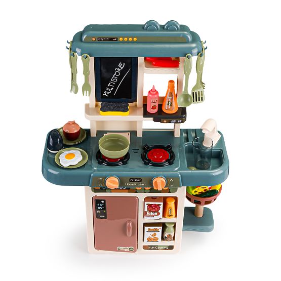 Cucina per bambini suoni LED acqua generatore di vapore accessori