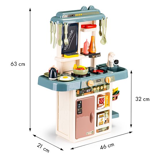 Cucina per bambini suoni LED acqua generatore di vapore accessori