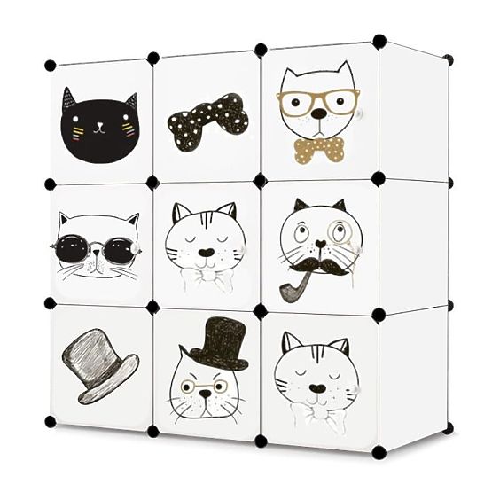 Armadio modulare per bambini 9x - gatti