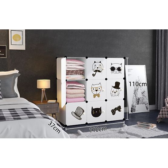 Armadio modulare per bambini 9x - gatti