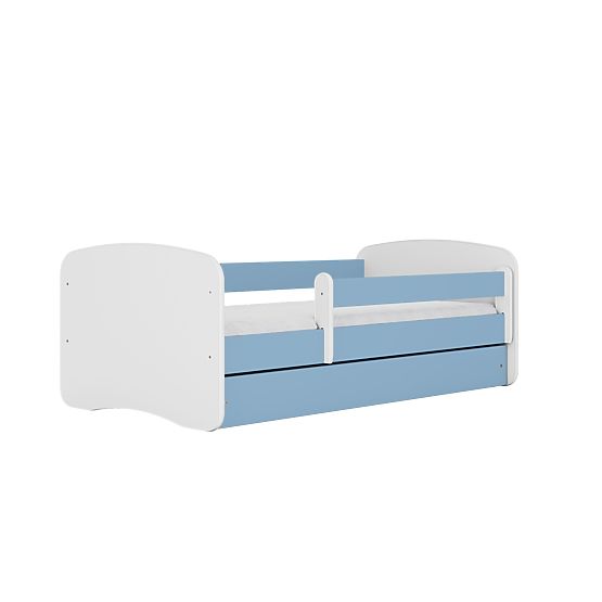Letto per bambini con barriera Ourbaby - blu e bianco