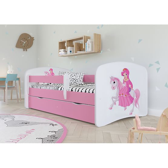 Letto per bambini con barriera Ourbaby - Principessa a cavallo