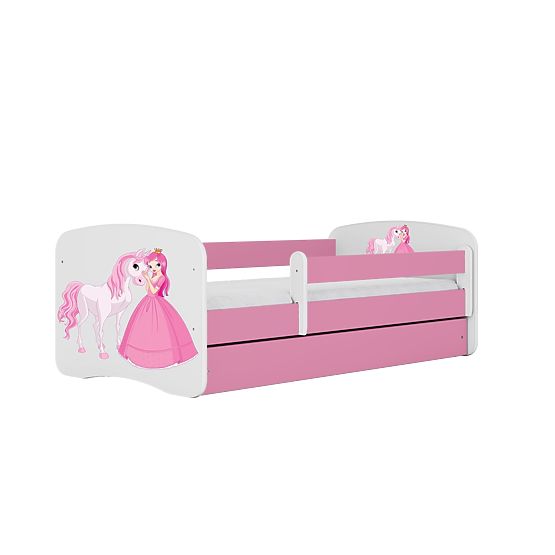 Letto per bambini con barriera Ourbaby - Principessa con cavallo