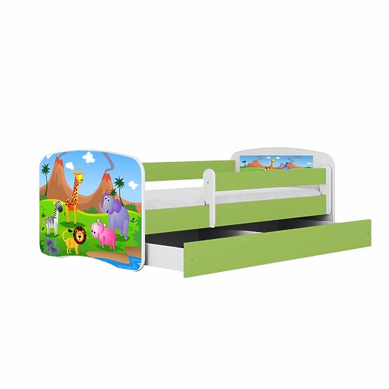 Letto per bambini con barriera Ourbaby - Safari