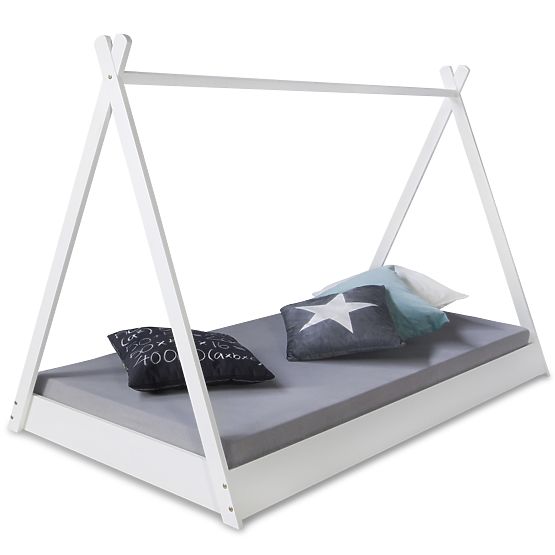 Letto per bambini Teepee 200x90 cm - bianco